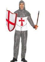Crusader/Knight, Top, Trousers & Headpiece Smiffys fancy dress