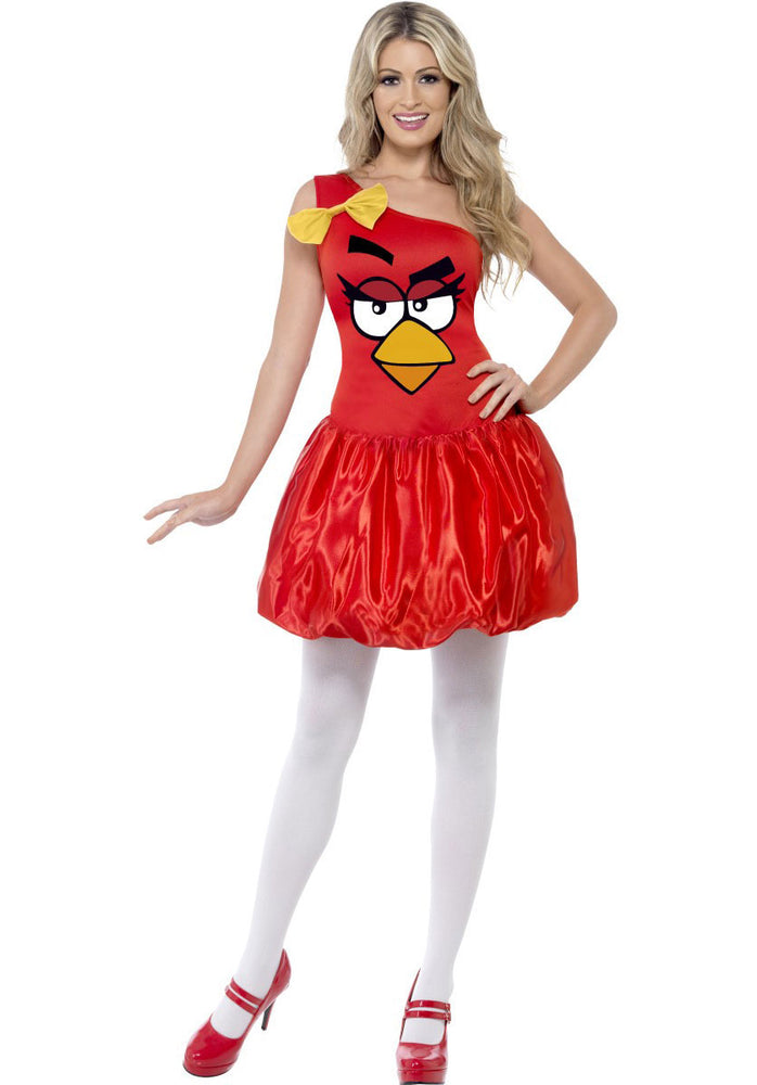 Ladies Red Angry Birds Costume, Angry Birds Fancy Dress