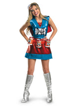 Fun Duffwoman Costume Deluxe, Ladies Duffman Costume