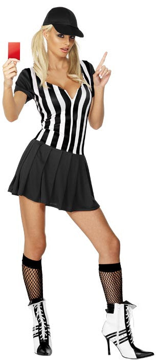 Referee Girls Costume, Fever Sexy Sports Fancy Dress