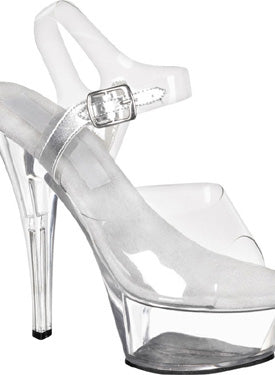 Clear Fever Showgirl Shoes