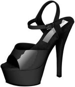 Black Patent Fever Dancer Shoes S/M