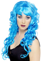 Blue Curly Siren Wig