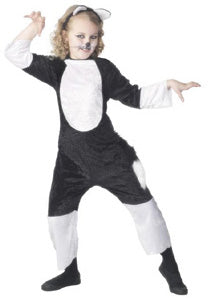 Black Cat Suit Costume, Childrens Halloween Fancy Dress