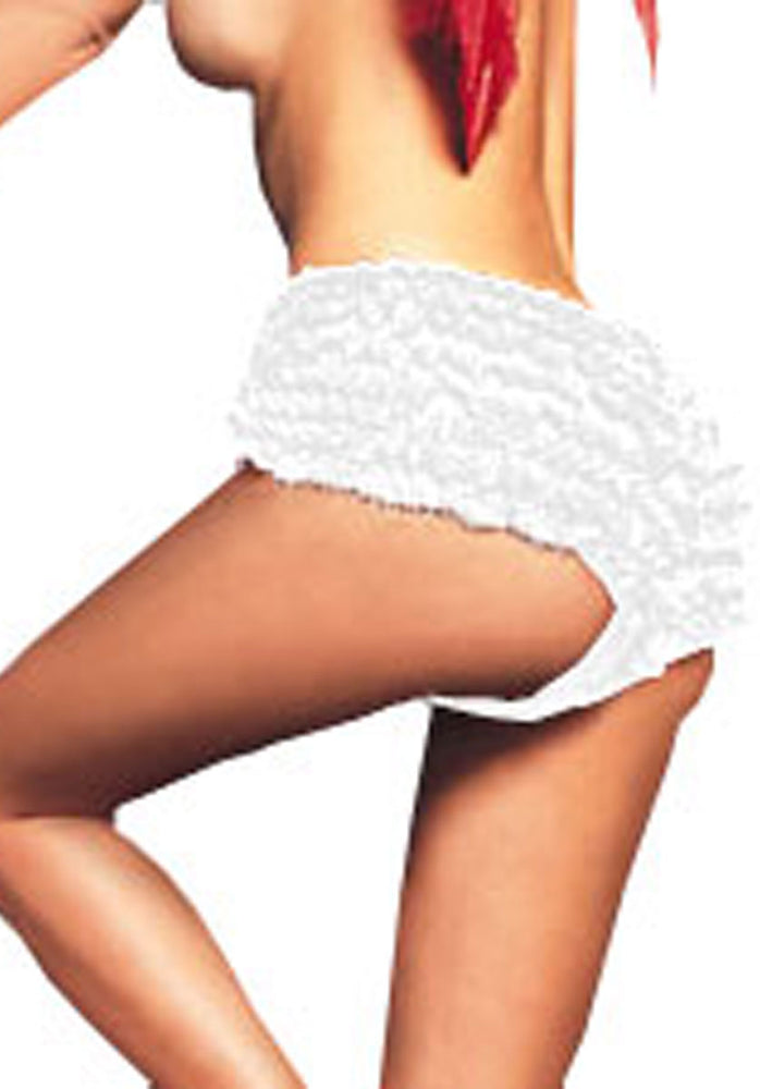 Ruffle Panties - White, Leg Avenue™