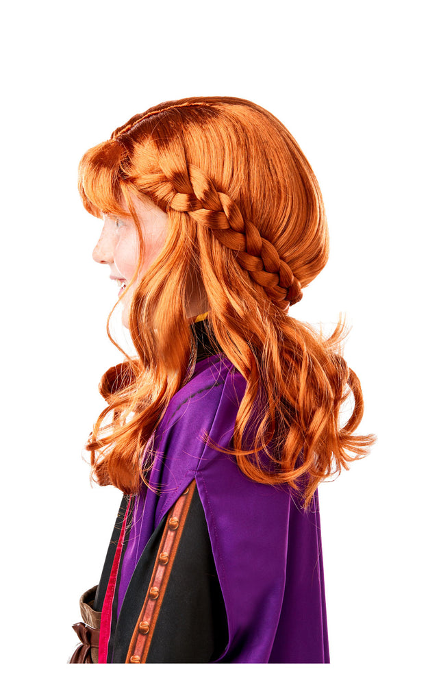 Girls Frozen 2 Anna Wig