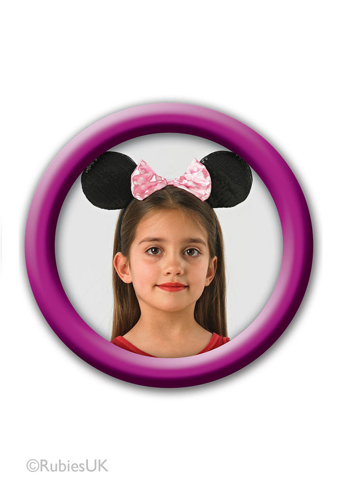Disney Minnie Mouse Ears with Pink Bow, Kids Fancy Dress