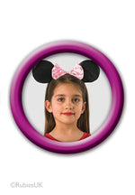 Disney Minnie Mouse Ears with Pink Bow, Kids Fancy Dress
