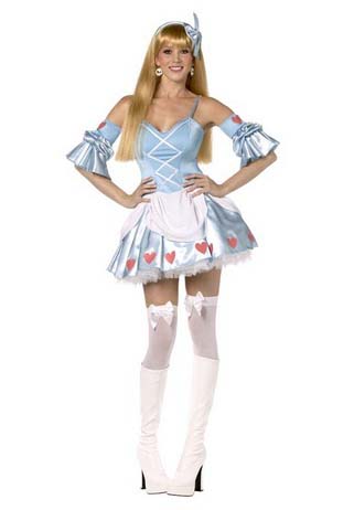 Rebel Toons Alice In Wonderland Costume, Sexy Fairy Tale Fancy Dress