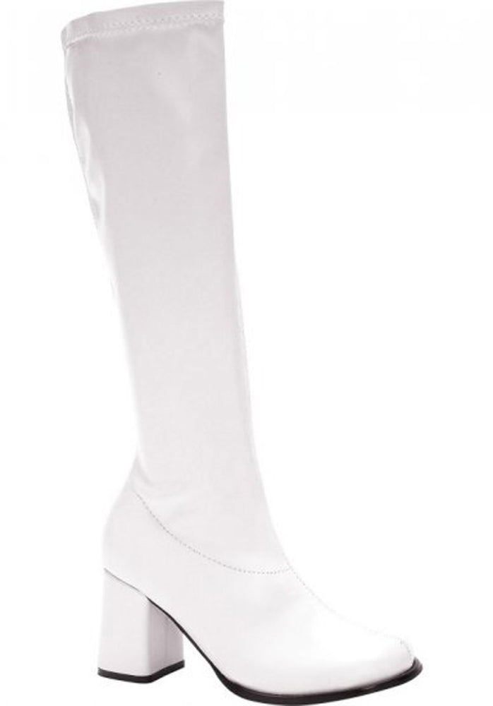 White 60's Style GoGo Boots