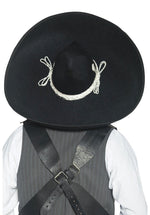 Authentic Mexican Bandit Sombrero, Black