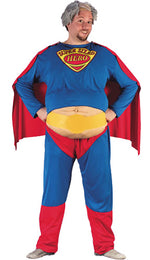 Fat Super Alpha Male Costume, Funny Superman Fancy Dress