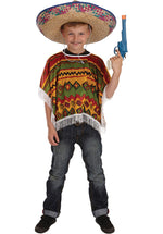 Kids Mexican Poncho Costume