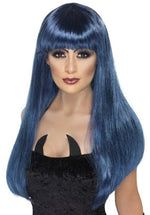 Glamour Witch Wig - Blue