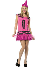 Crayola Shimmering Blush Dress Adult Costume