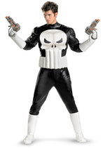 Marvel Punisher Costume with Muscle Chest & Arms