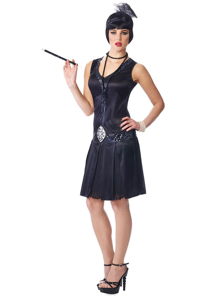 1920s Debutante Black Costume