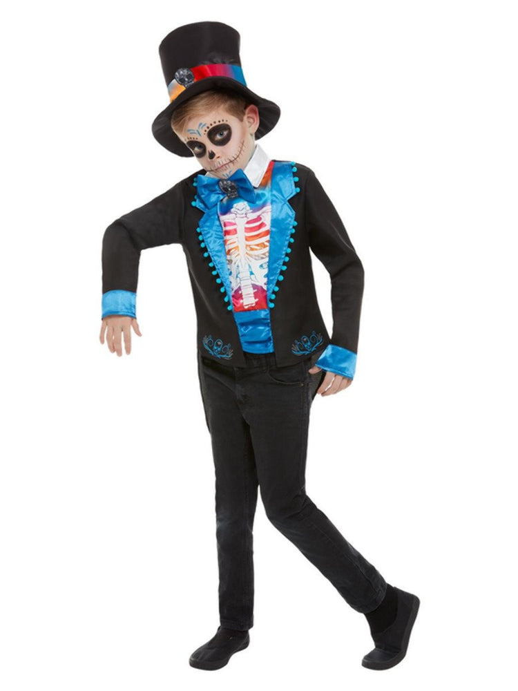 Smiffys Neon Day of The Dead Boy Costume - 50792