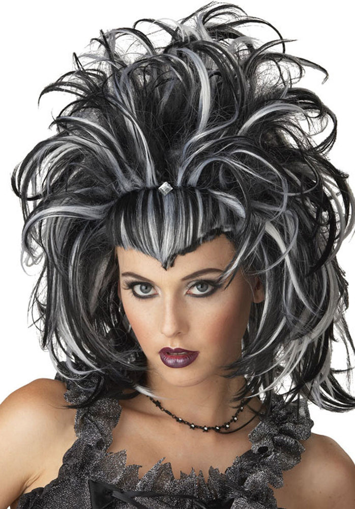 Black and White Evil Sorceress Wig