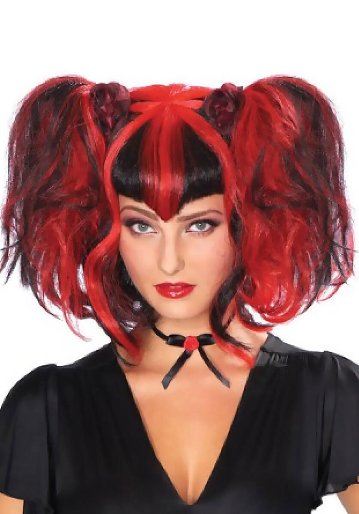 Bad Fairy Wig, Black & Red