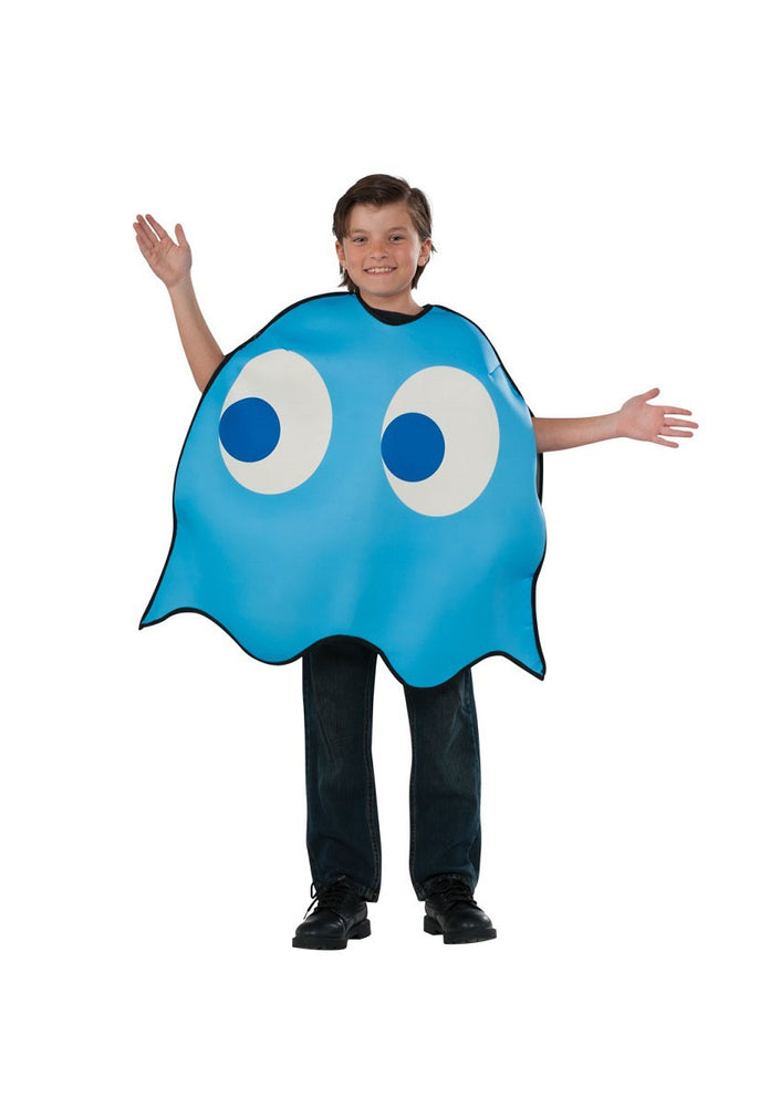 Pacman Ghost Inky Blue Bashful Character Child Costume