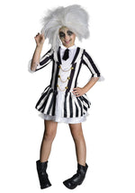 Beetlejuice Girls Costume Dress for Halloween Fancy Dress