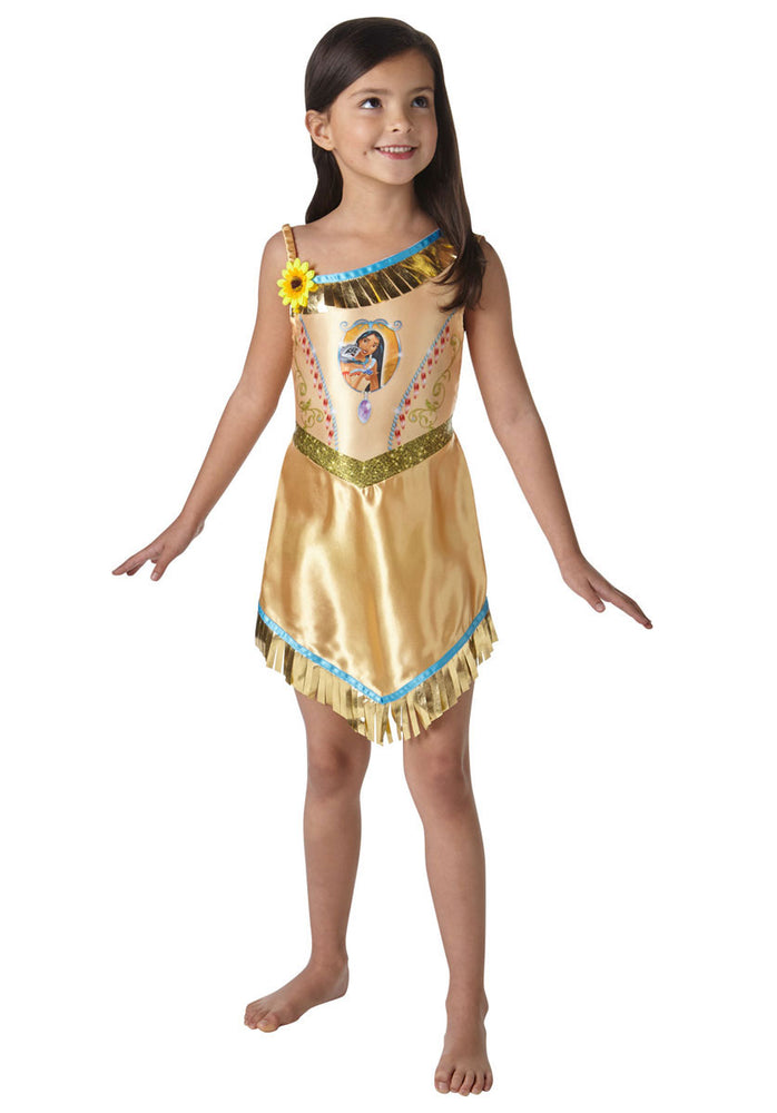 Disney Fairytale Pocahontas Asymmetric Fringed Dress