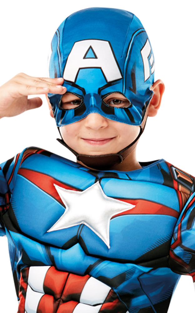 Boys Deluxe Captain America Costume