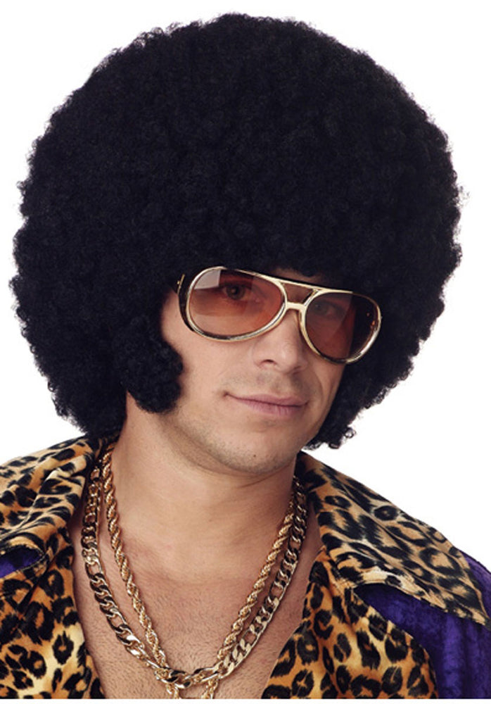 Afro Wig with Chops, Fancy Dress Accessory