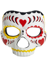 Day of the Dead Female Mask, Sugar Skull Ladies Mask