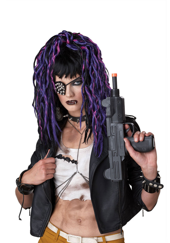 Adult Apocalypse Dreads Wig Purple, Pink and Black