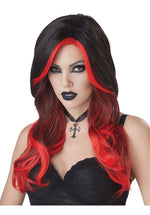 Fatal Beauty Wig, Black & Red