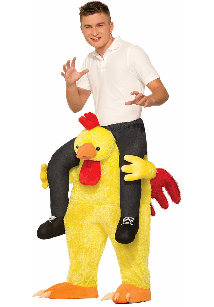 Adults Yellow Chicken Fight Illusion Costume