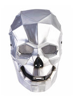 Cyborg Silver Skull Mask