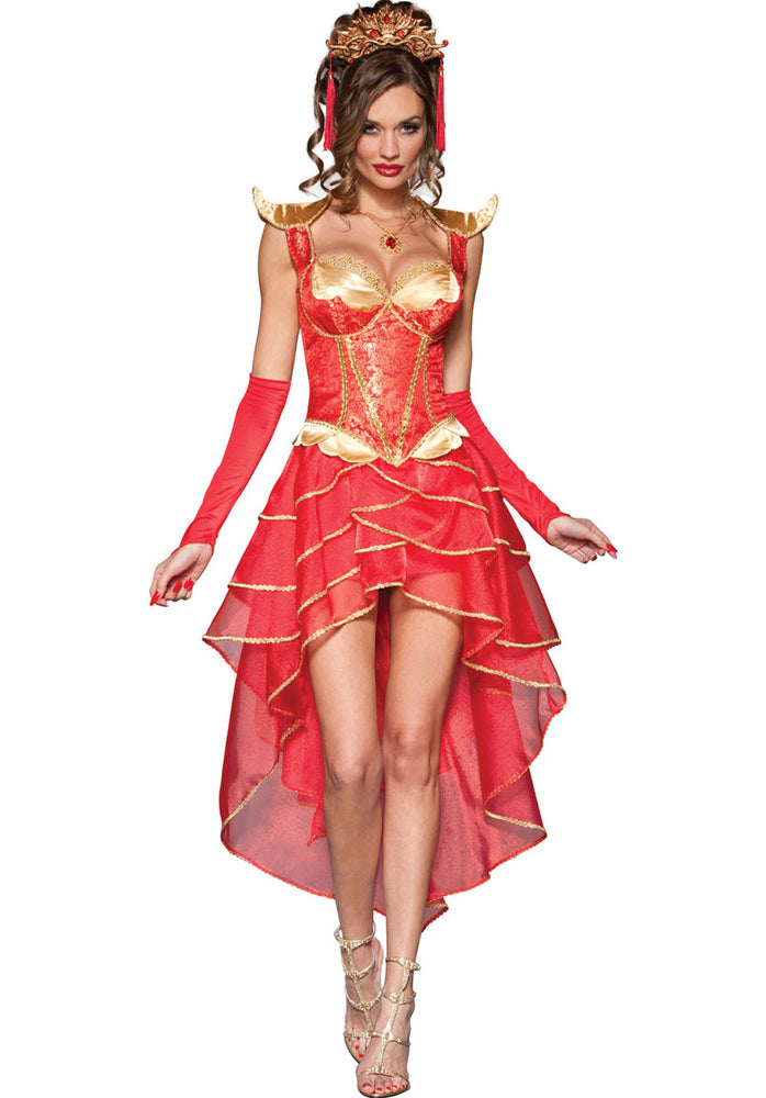 Deluxe Dragon Lady Costume, Oriental Fancy Dress