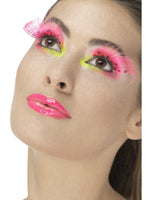 80s Polka Dot Eyelashes, Neon Pink