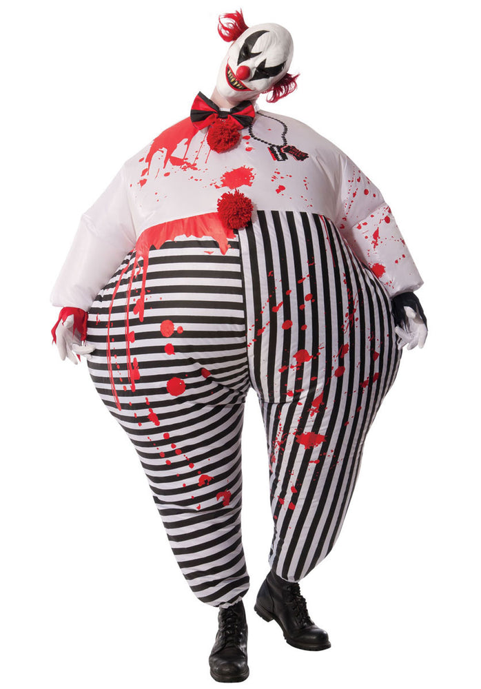Evil Creepy Inflatable Clown Adult Halloween Fancy Dress