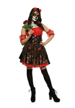 Day of the Dead Red Rose Costume