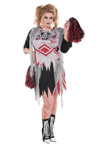 Cheerless Zombie Cheerleader, Plus Size
