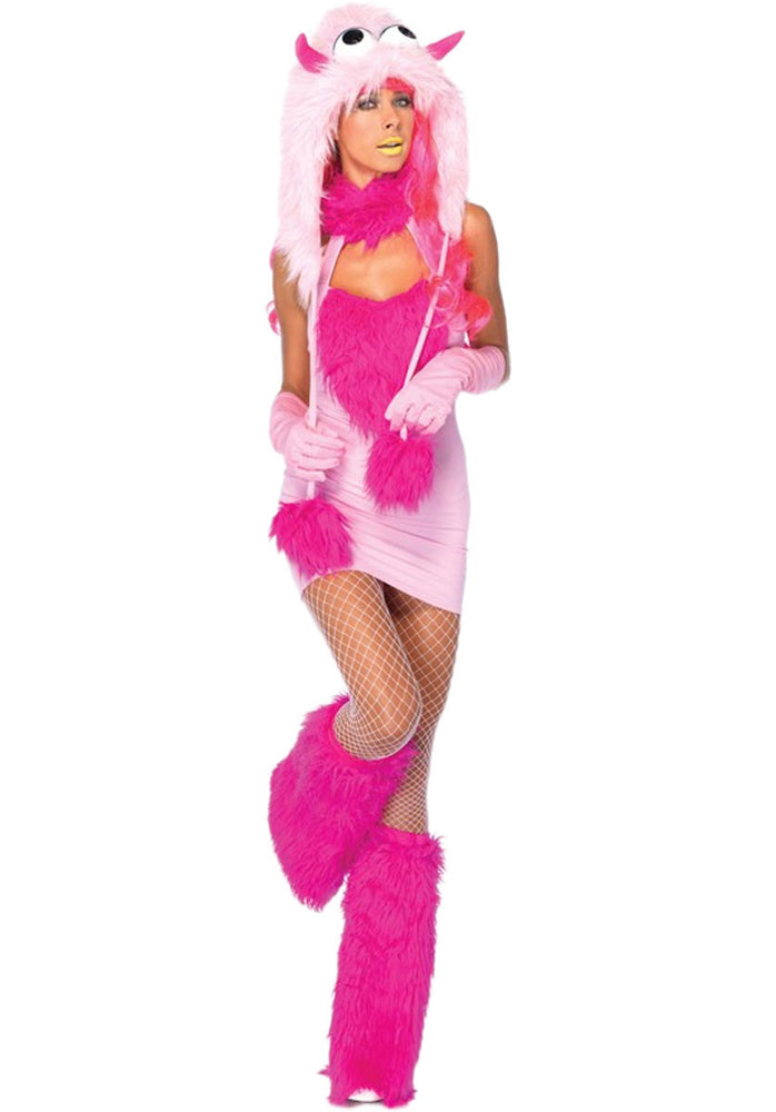 Puff Monster Costume, Pink Cartoon Fancy Dress Leg Avenue