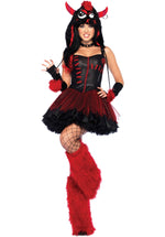 Rebel Monster Costume, Naughty Animal Fancy Dress Leg Avenue