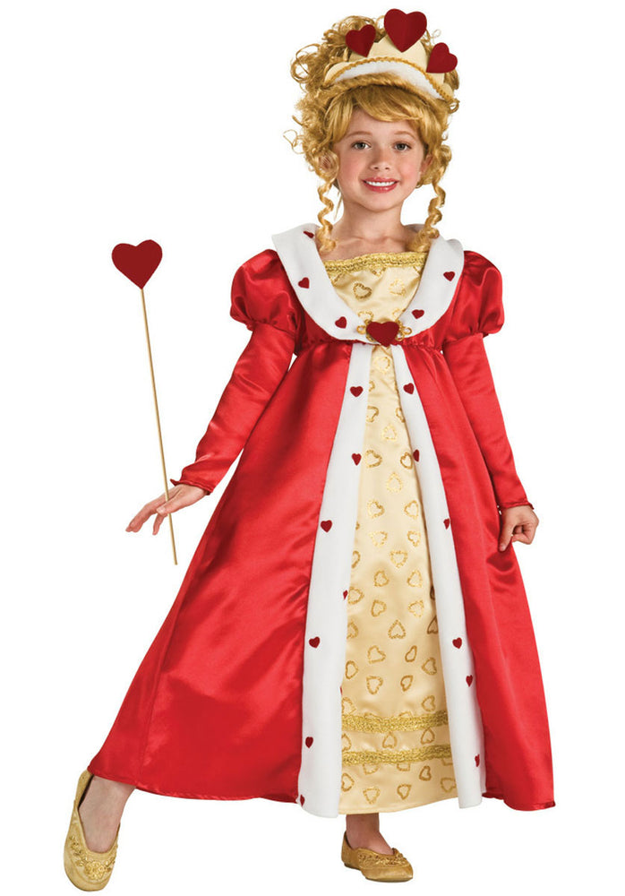 Red Heart Princess Costume, Children's Fancy Dress