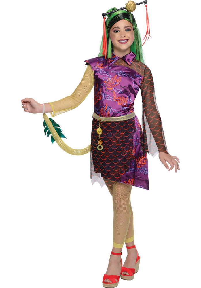 Monster High Jinafire Long Costume, Girls Fancy Dress