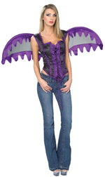 Purple Angel Corset With Wings, Party Angels Collection