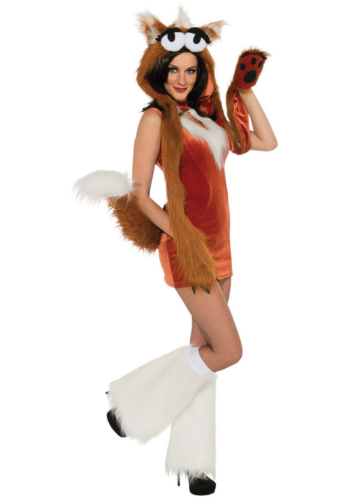 Adult One Hot Fox Costume, Ladies Sexy Fox Fancy Dress