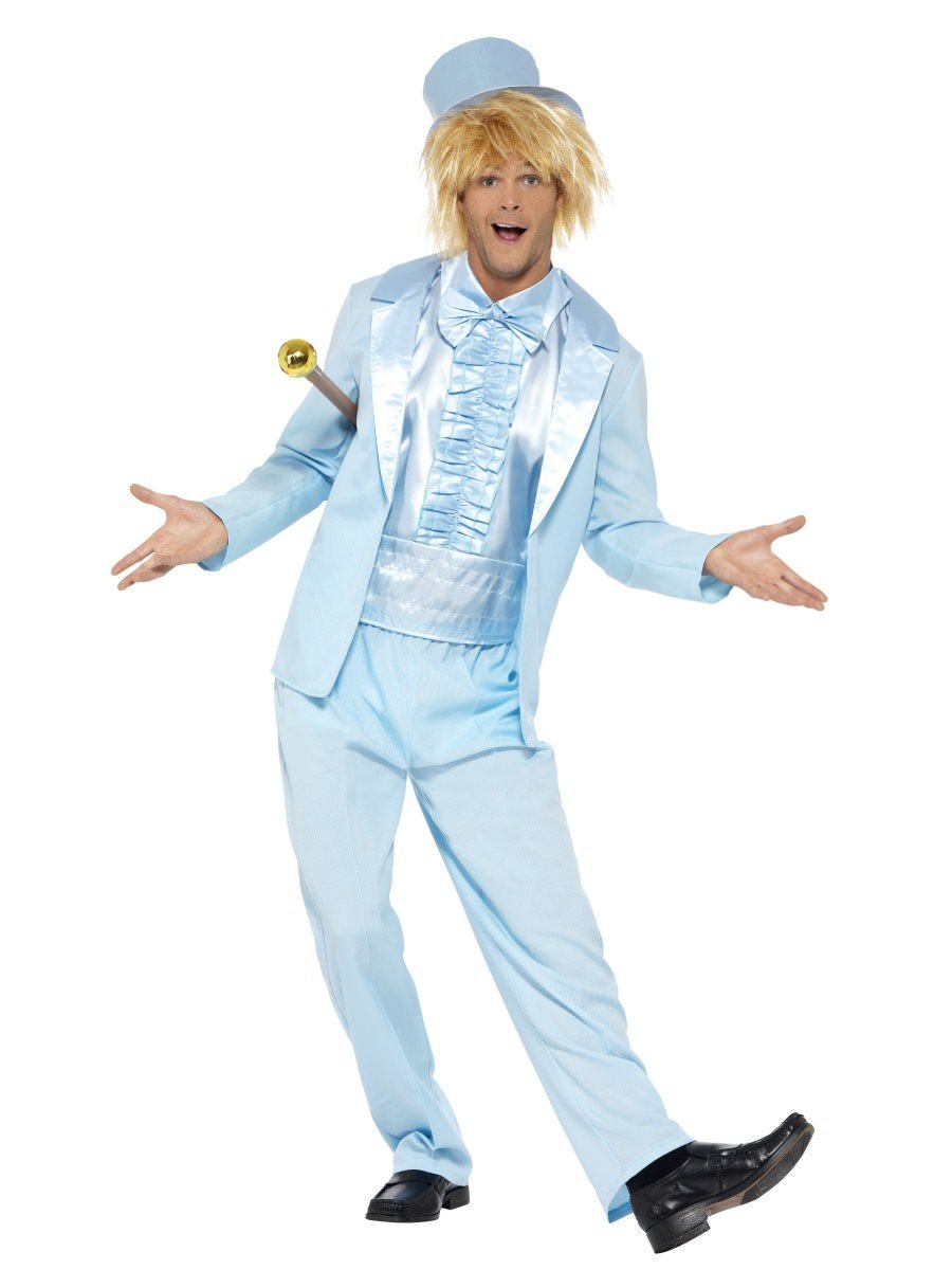 90s Stupid Tuxedo Costume Blue