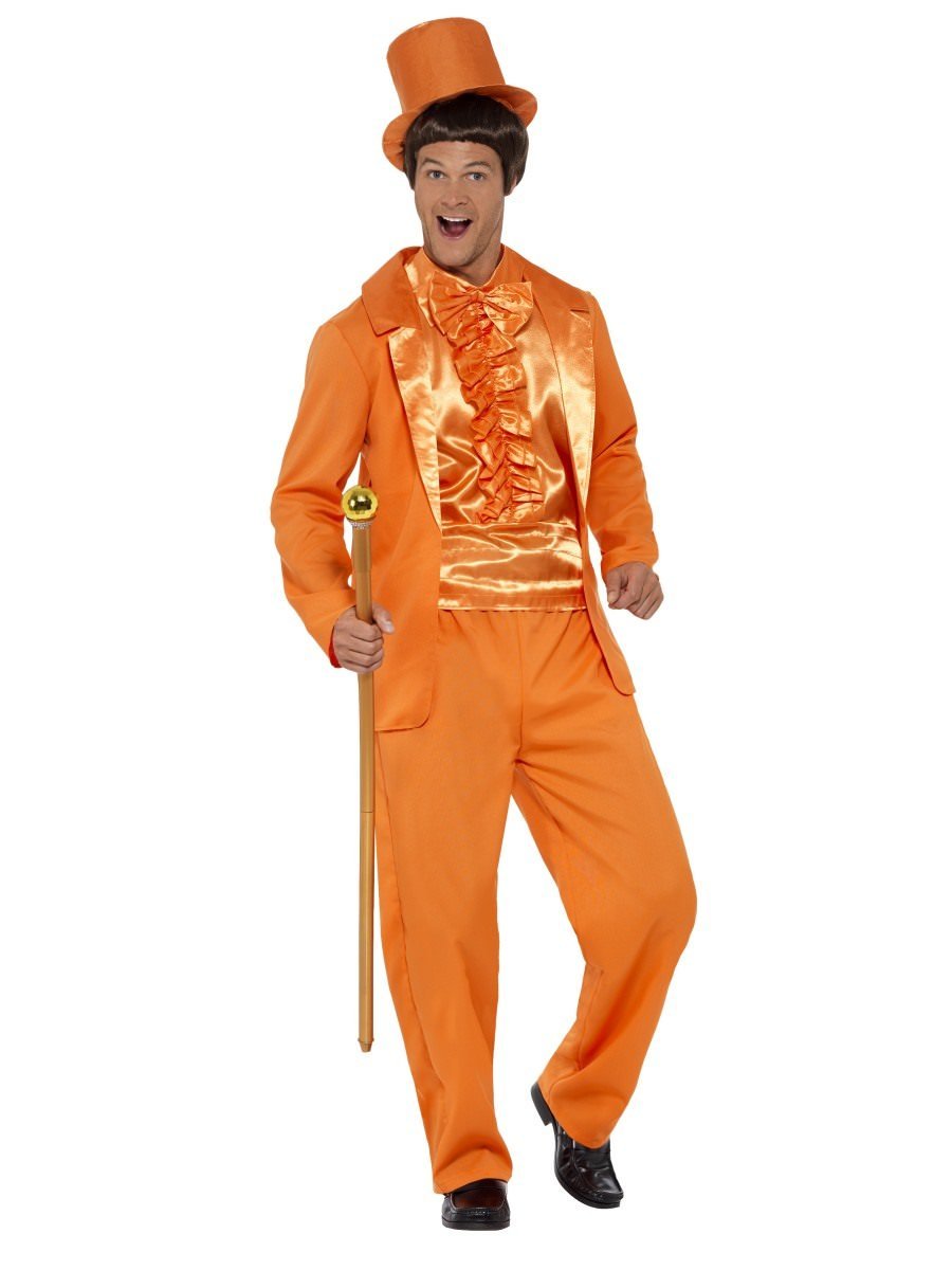 90s Stupid Tuxedo Costume Orange