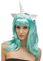 Fantasy Wig w/ Ears, Unicorn