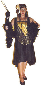 1920s Flapper Yellow and Black A39
