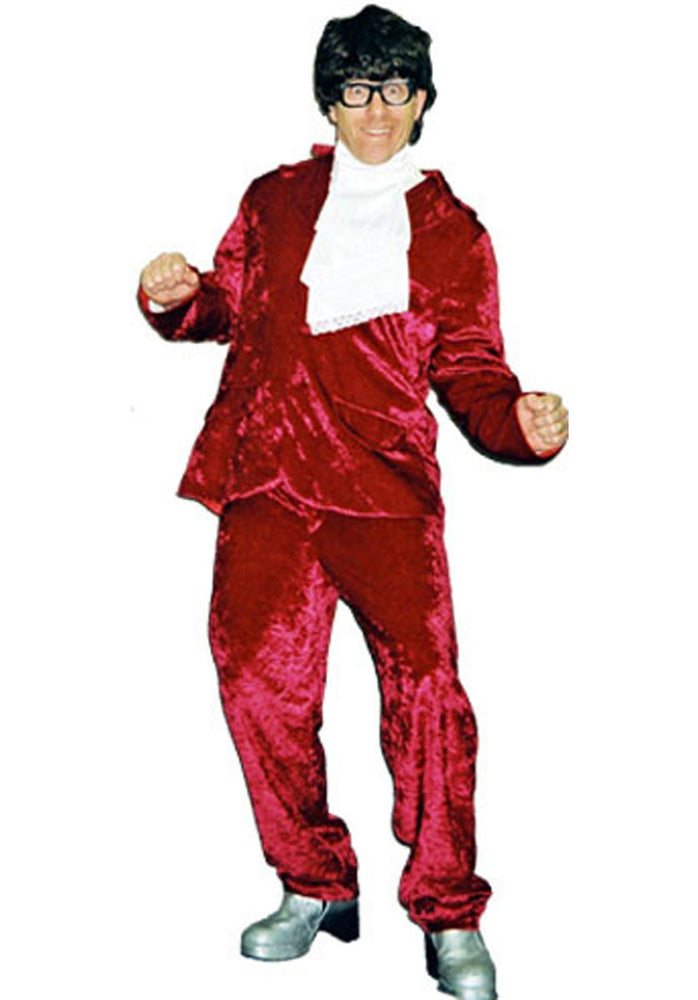 1960s Red Velvet Suit A44-A45